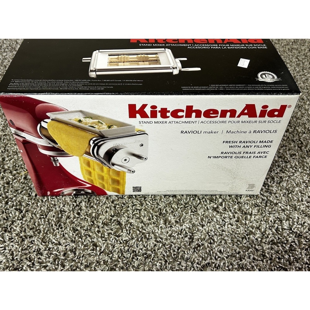 Vintage KitchenAid KRAV Ravioli Maker Attachment NOS New In Box w/ Manual